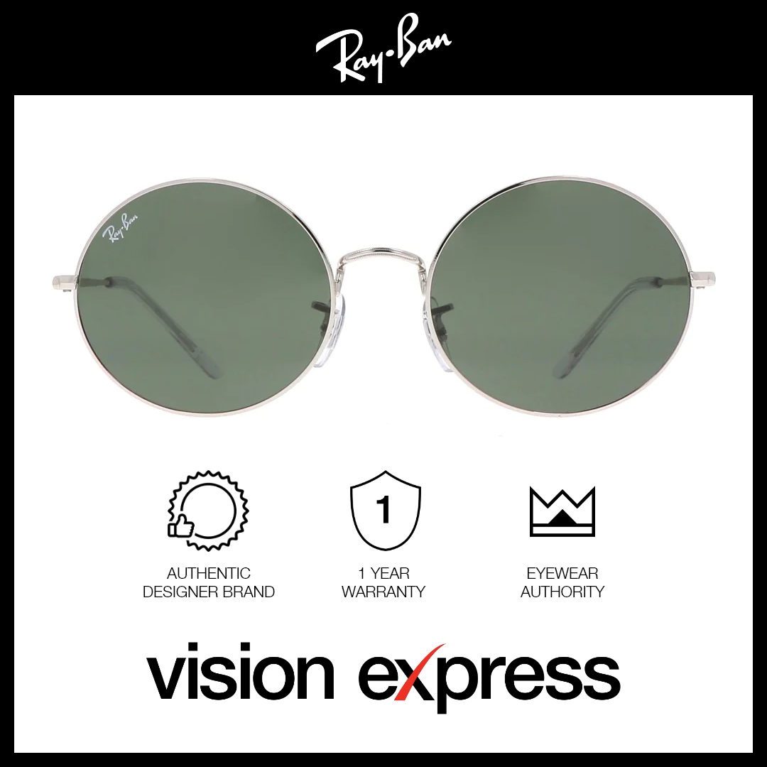Ray-Ban Women's Silver Metal Oval Sunglasses RB1970/9149/31 - Vision Express Optical Philippines