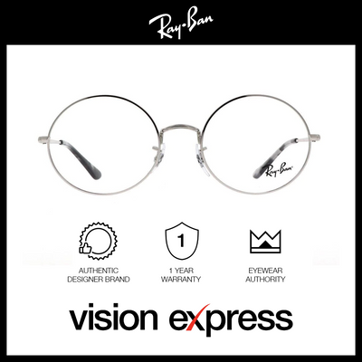 Ray-Ban Unisex Silver Metal Oval Eyeglasses RB1970V/2501_54 - Vision Express Optical Philippines
