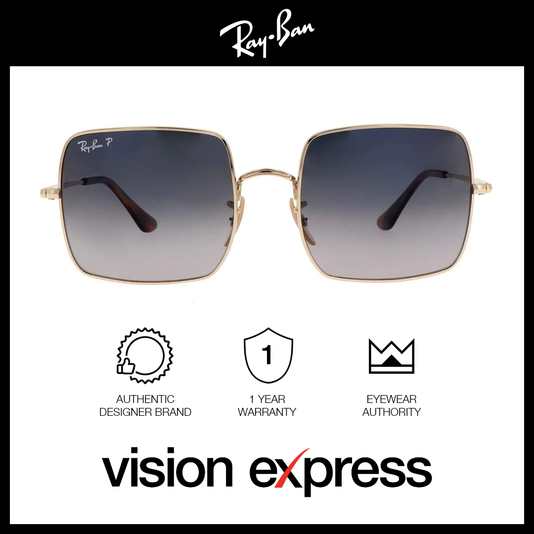 Ray-Ban Unisex Gold Metal Square Sunglasses RB1971/9147/78 - Vision Express Optical Philippines