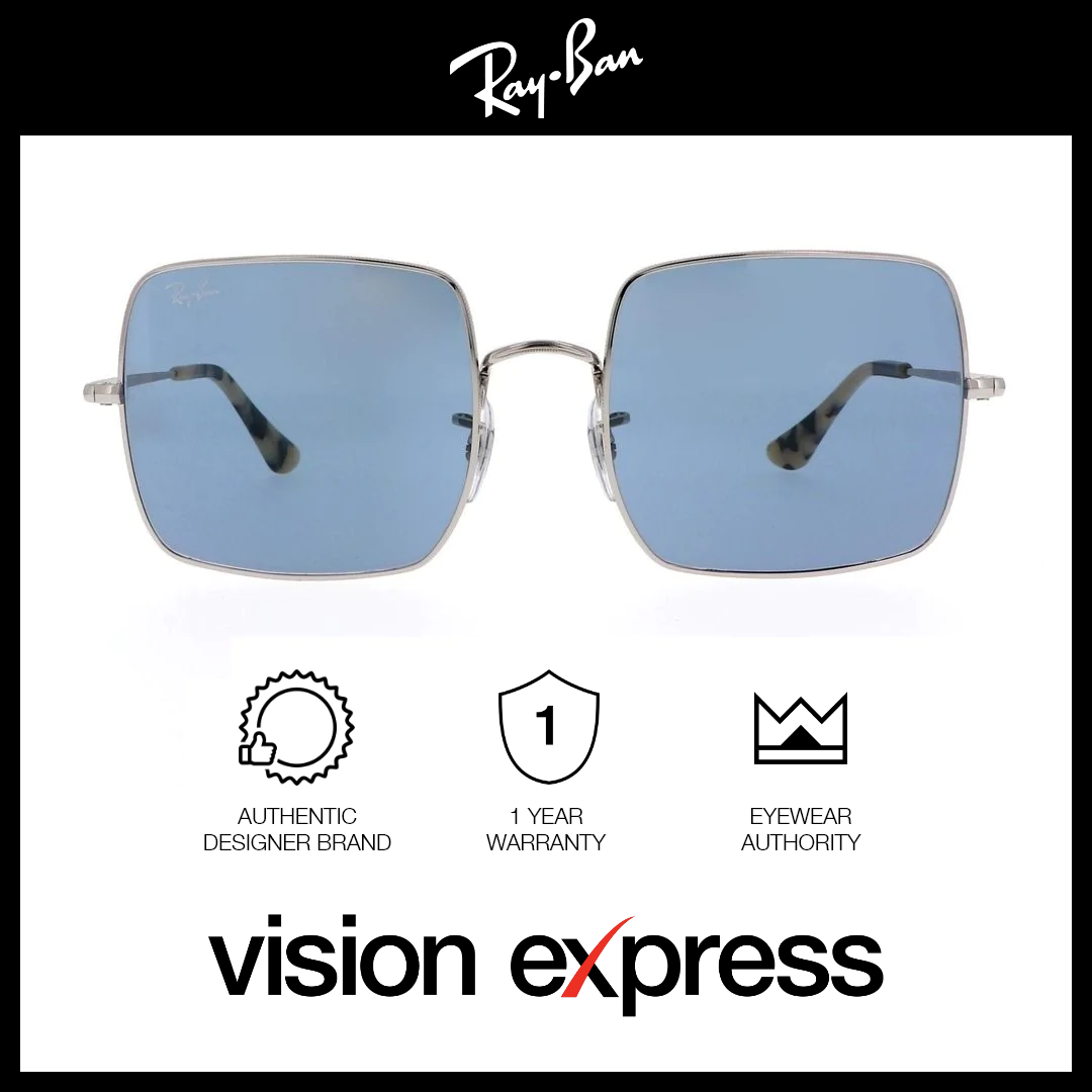 Ray-Ban Unisex Silver Metal Square Sunglasses RB1971/9197/56 - Vision Express Optical Philippines