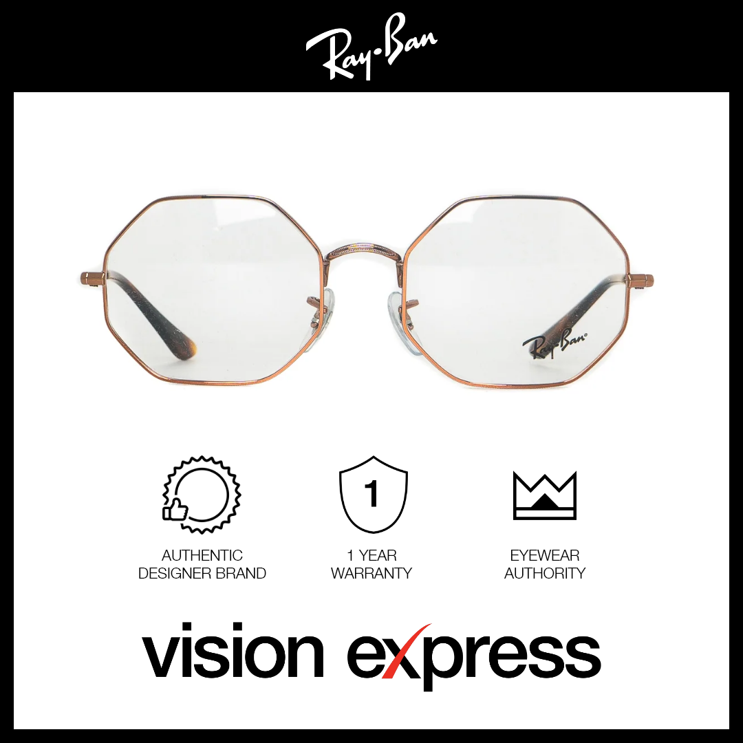 Ray-Ban Unisex Copper Metal Irregular Eyeglasses RB1972V/2943_51 - Vision Express Optical Philippines