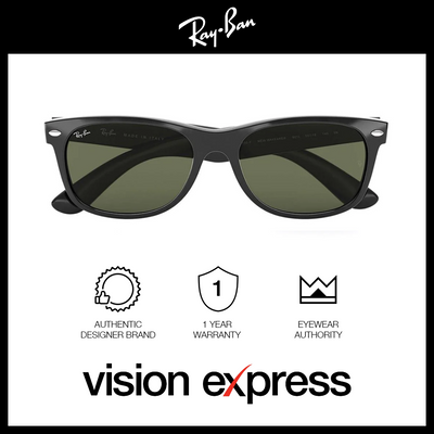 Ray-Ban Men's Black Plastic Wayfarer Sunglasses RB2132F/901/58_58 - Vision Express Optical Philippines
