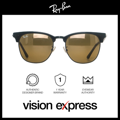Ray-Ban Unisex Black Plastic Clubmaster Sunglasses RB3016F/1277/3K - Vision Express Optical Philippines