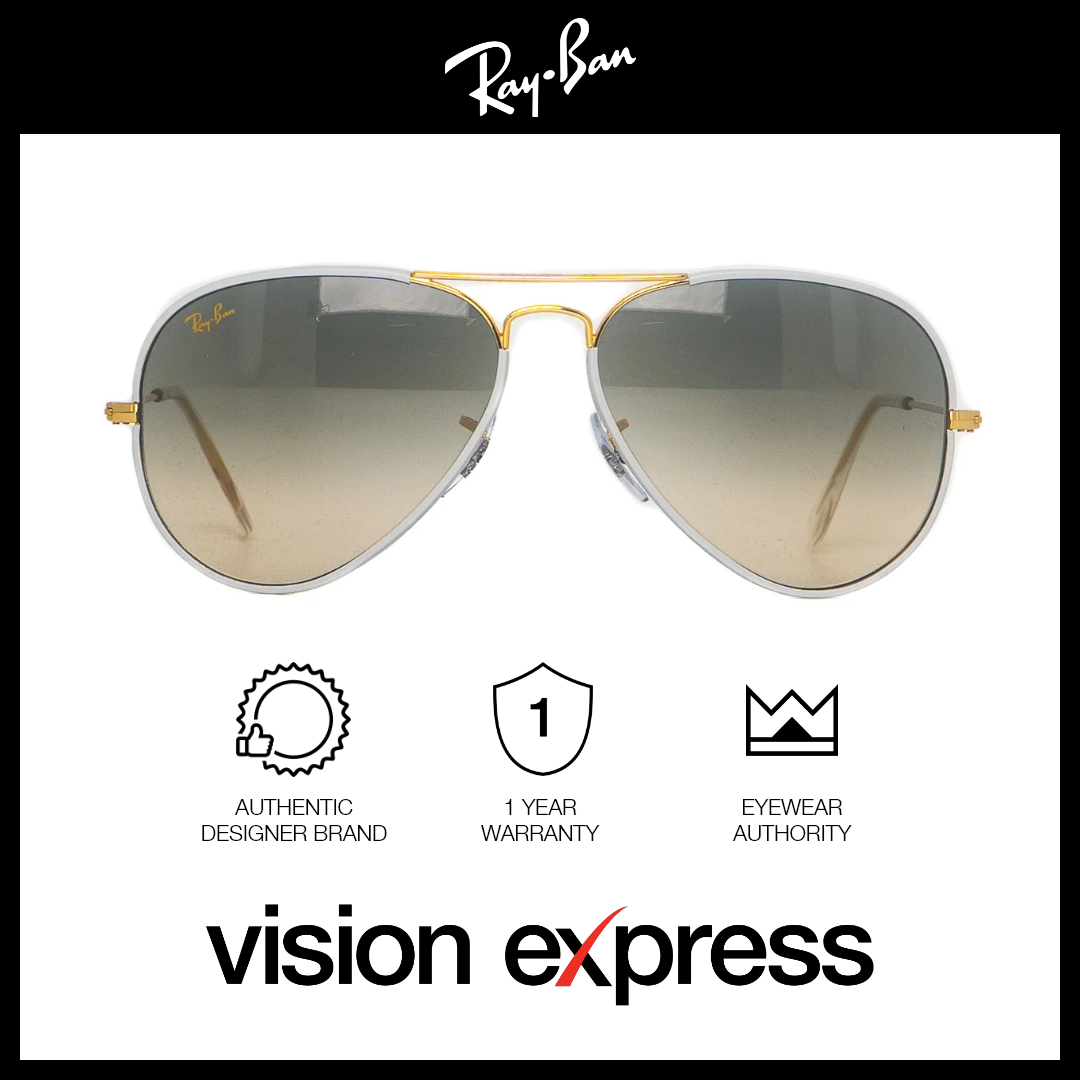 Ray-Ban Unisex Gold Metal Aviator Sunglasses RB3025JM/9196/32 - Vision Express Optical Philippines