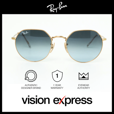 Ray-Ban Unisex Gold Metal Irregular Sunglasses RB35650018653 - Vision Express Optical Philippines
