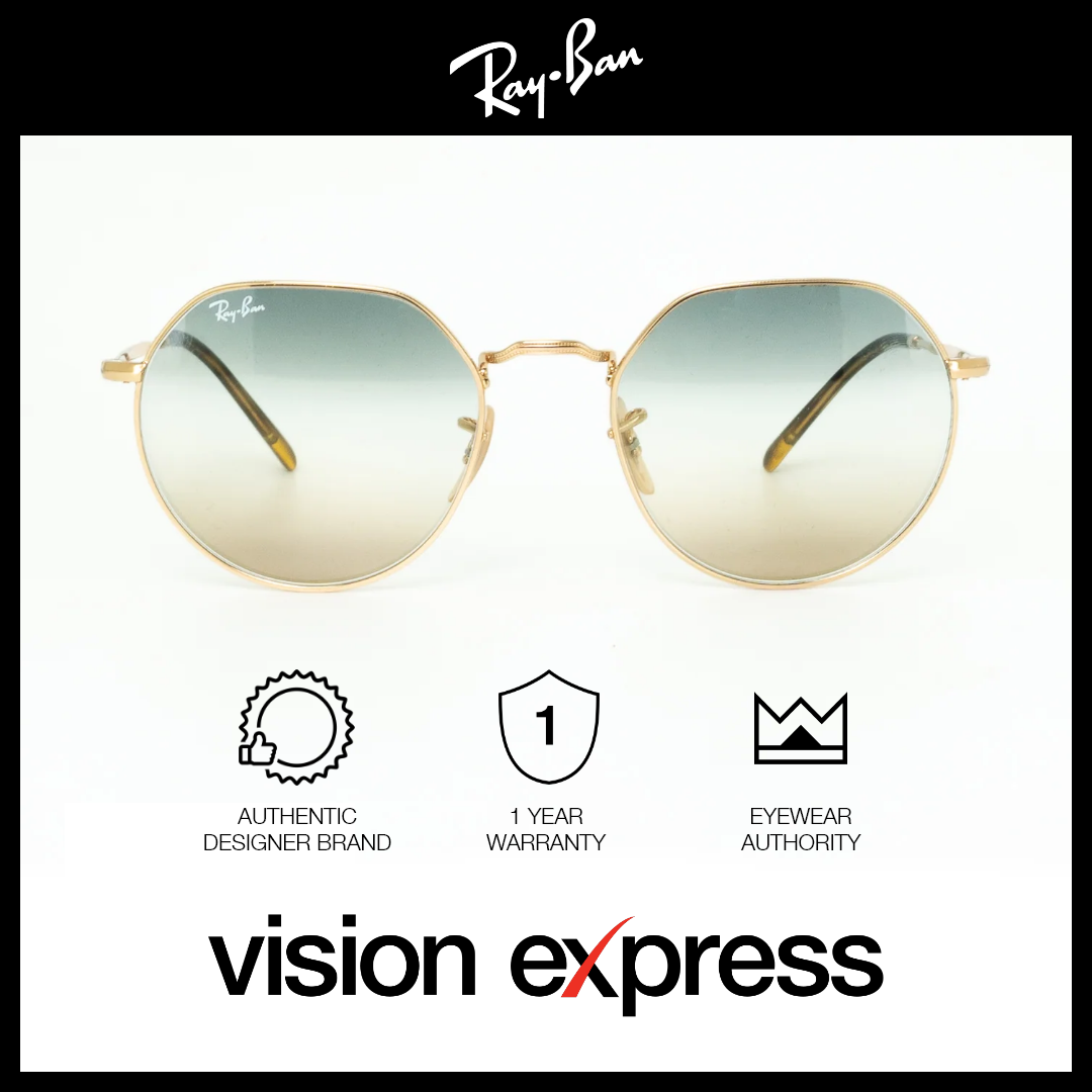Ray-Ban Unisex Gold Metal Irregular Sunglasses RB3565001GD53 - Vision Express Optical Philippines