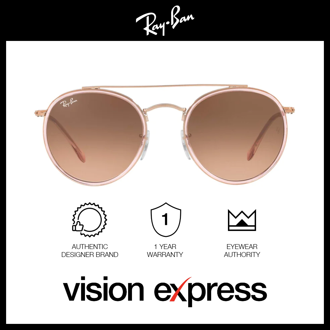Ray-Ban Unisex Pink Metal Round Sunglasses RB3647N/9069/A5 - Vision Express Optical Philippines