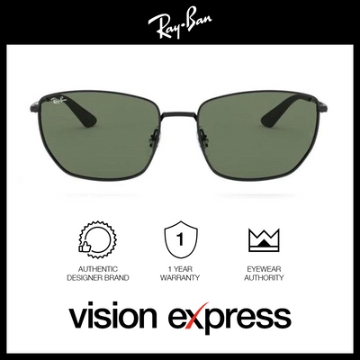 Ray-Ban Men's Black Metal Square Sunglasses RB3653/002/71 - Vision Express Optical Philippines