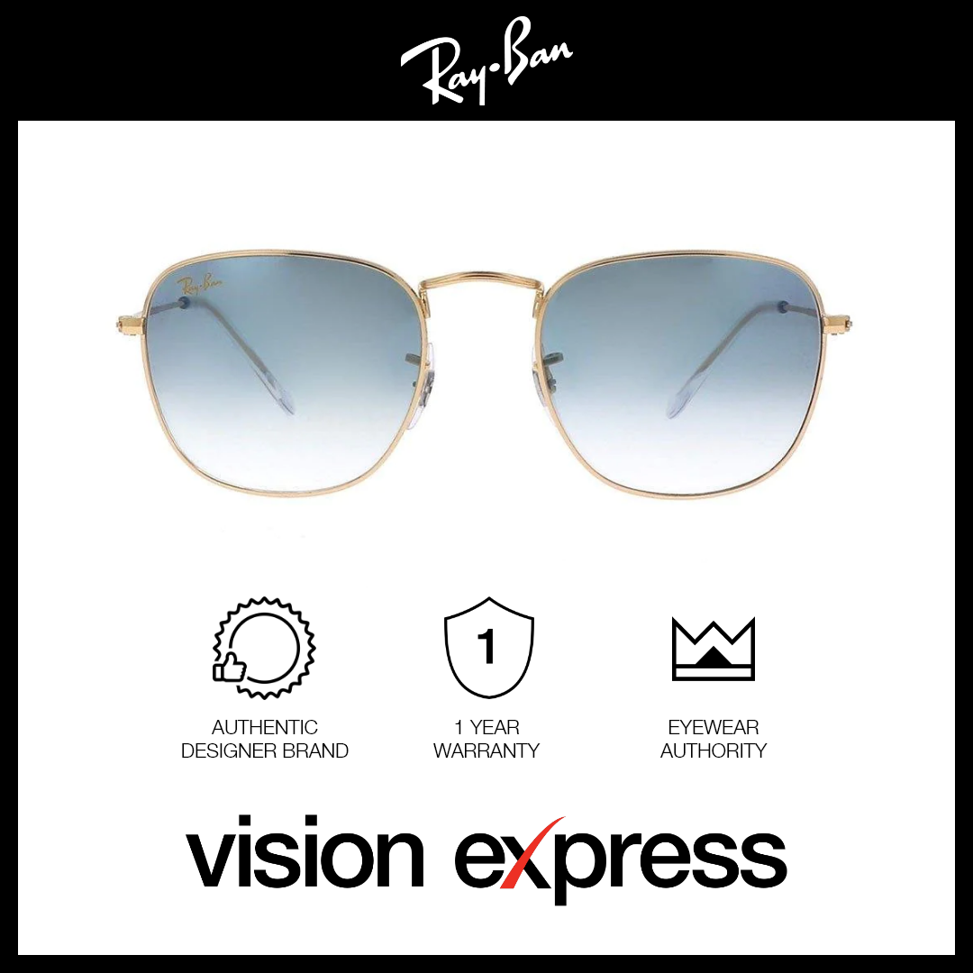 Ray-Ban Unisex Gold Metal Square Sunglasses RB3857/9196/3F - Vision Express Optical Philippines