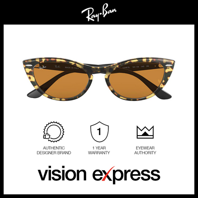 Ray-Ban Women's Tortoise Plastic Cat Eye Sunglasses RB4314N/1248/3L - Vision Express Optical Philippines