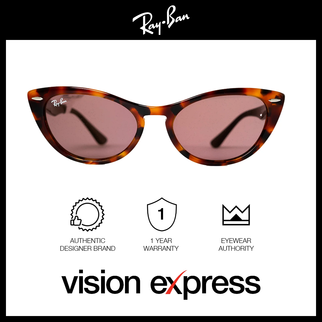 Ray-Ban Women's Tortoise Plastic Cat Eye Sunglasses RB4314N/1249/U0 - Vision Express Optical Philippines
