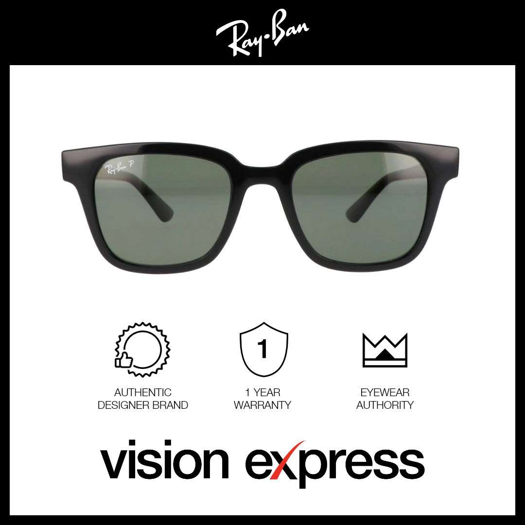 Ray-Ban Unisex Black Plastic Square Sunglasses RB4323F/601/9A - Vision Express Optical Philippines