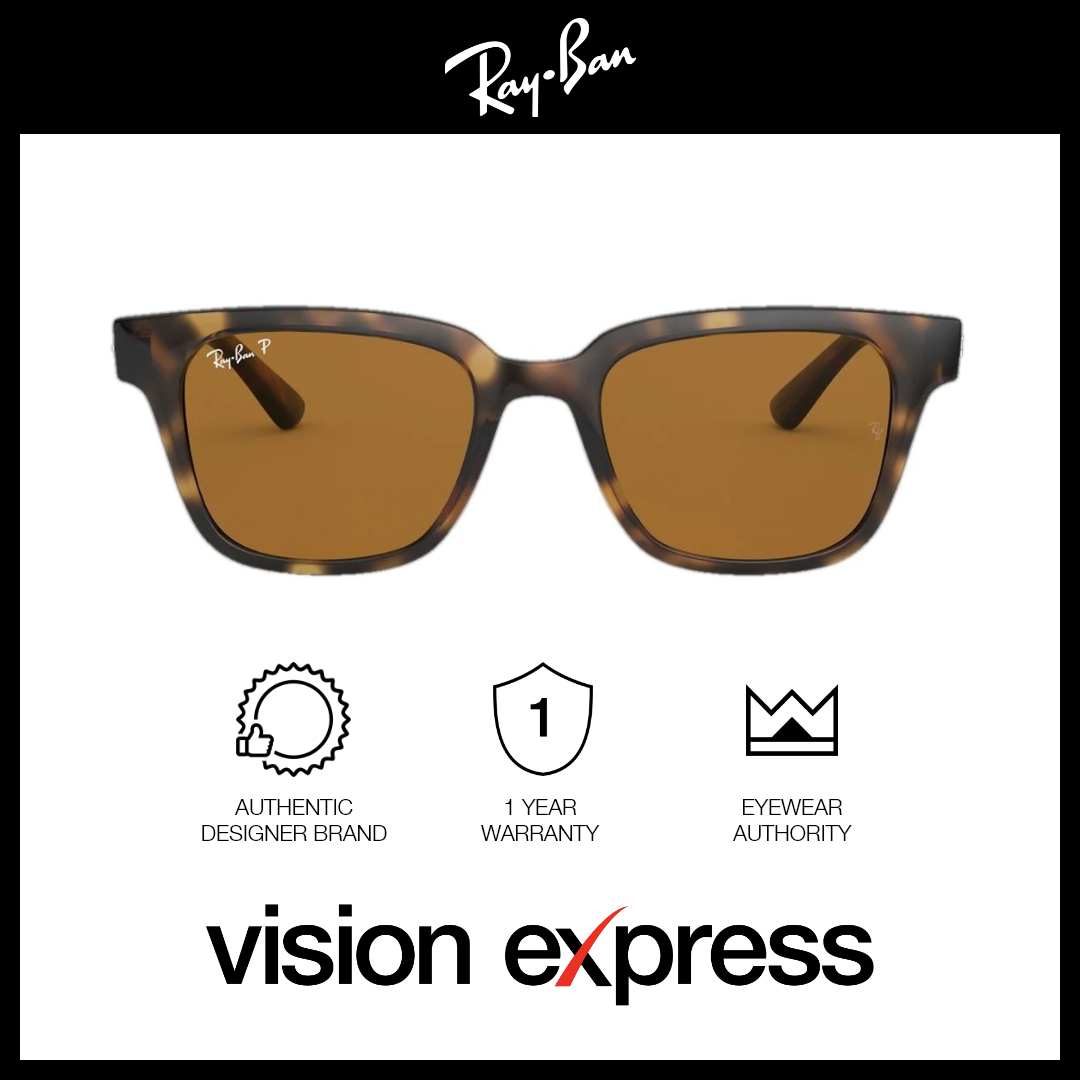 Ray-Ban Unisex Tortoise Plastic Square Sunglasses RB4323F/710/83 - Vision Express Optical Philippines