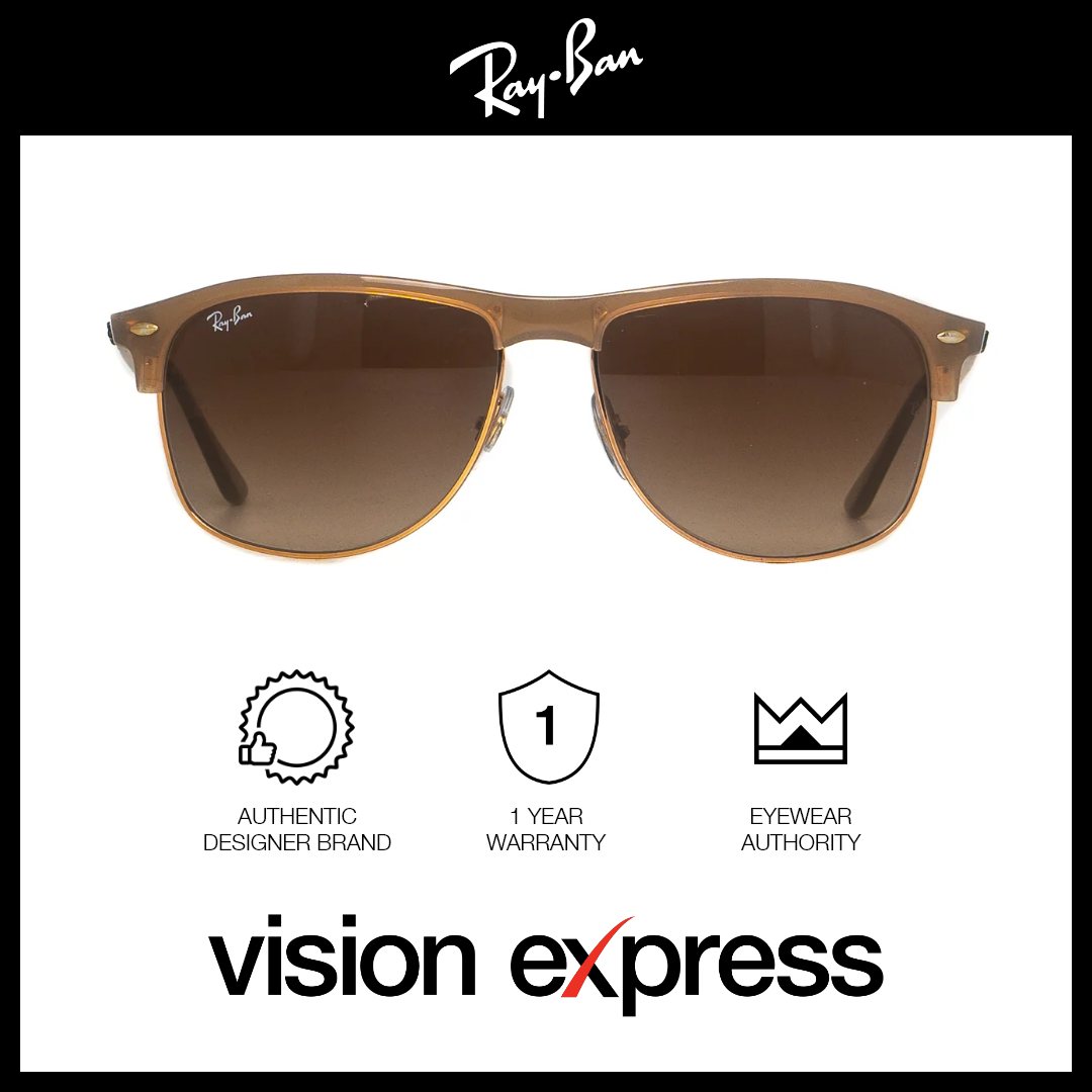 Ray-Ban Unisex Brown Plastic Square Sunglasses RB4342/6166/13 - Vision Express Optical Philippines
