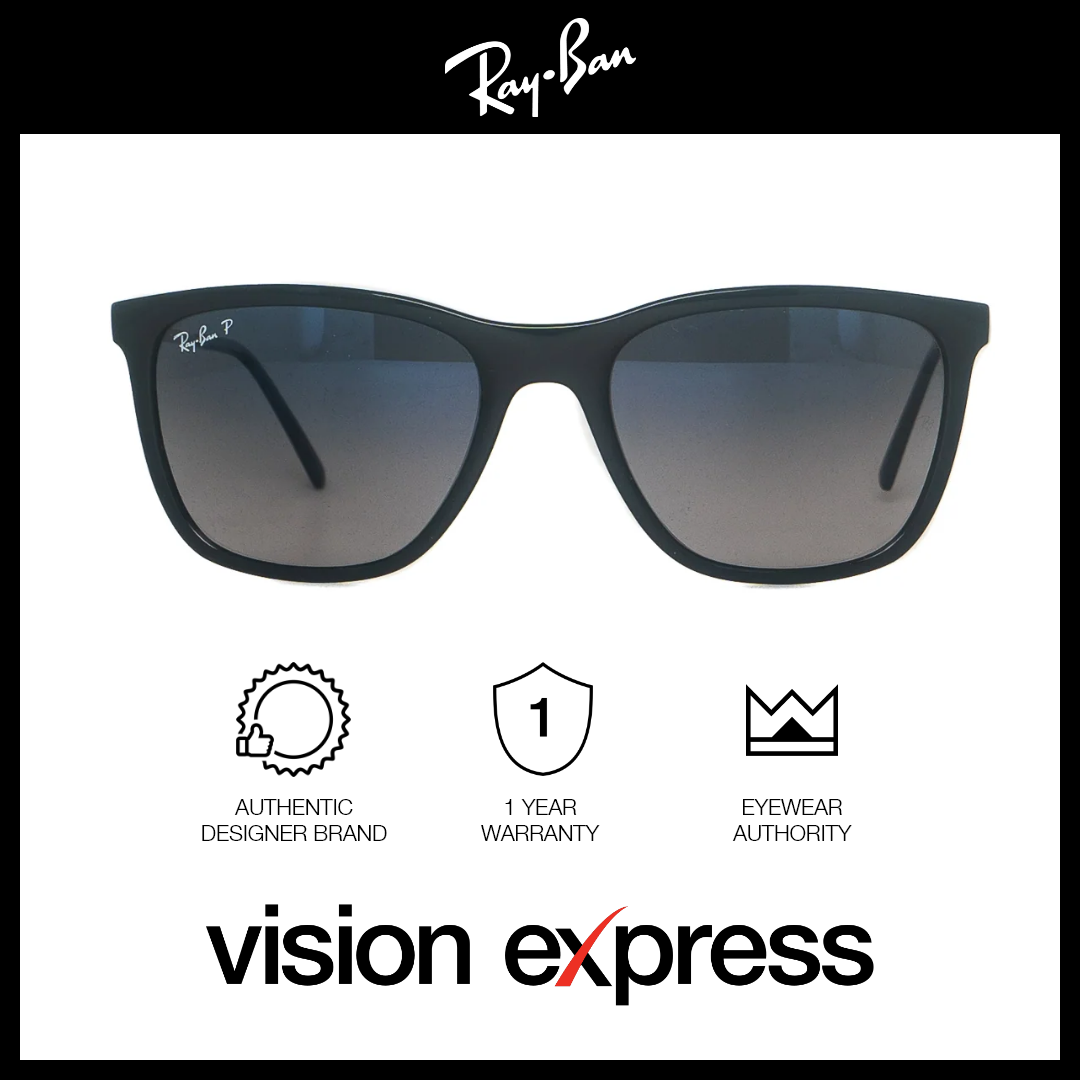 Ray-Ban Women's Black Plastic Square Sunglasses RB4344/601/78 - Vision Express Optical Philippines