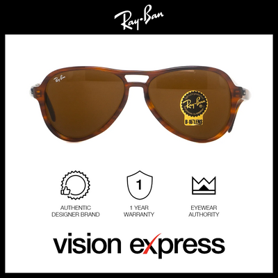Ray-Ban Unisex Brown Plastic Aviator Sunglasses RB4355/954/33 - Vision Express Optical Philippines