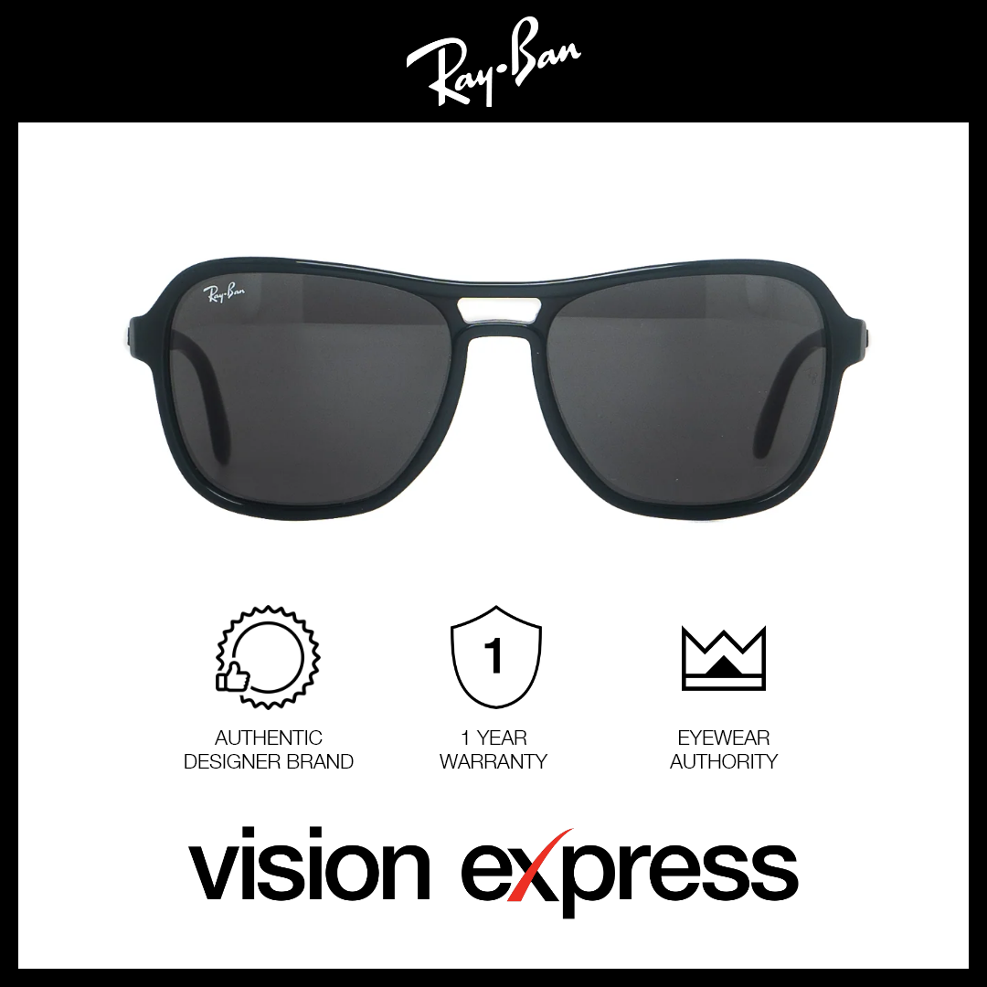 Ray-Ban Unisex Black Plastic Square Sunglasses RB4356601B158 - Vision Express Optical Philippines