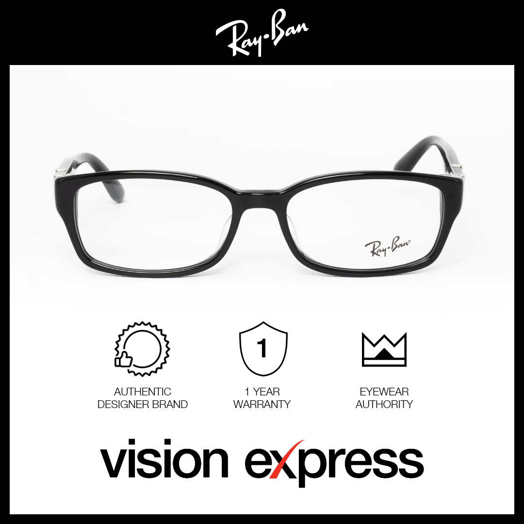 Ray-Ban Unisex Black Plastic Square Eyeglasses RB5198200053 - Vision Express Optical Philippines