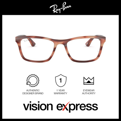Ray-Ban Men's Tortoise Plastic Square Eyeglasses RB5279/5774_55 - Vision Express Optical Philippines