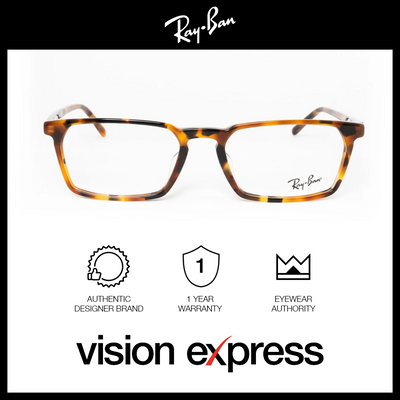Ray-Ban Unisex Brown Plastic Rectangle Eyeglasses RB5372/5880_54 - Vision Express Optical Philippines