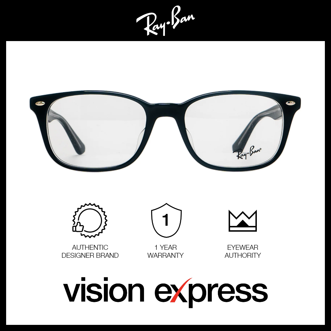 Ray-Ban Unisex Black Acetate Square Eyeglasses RB5375F203453 - Vision Express Optical Philippines