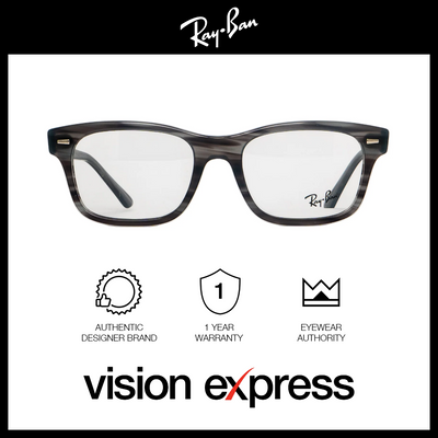 Ray-Ban Unisex Grey Acetate Rectangle Eyeglasses RB5383F805554 - Vision Express Optical Philippines
