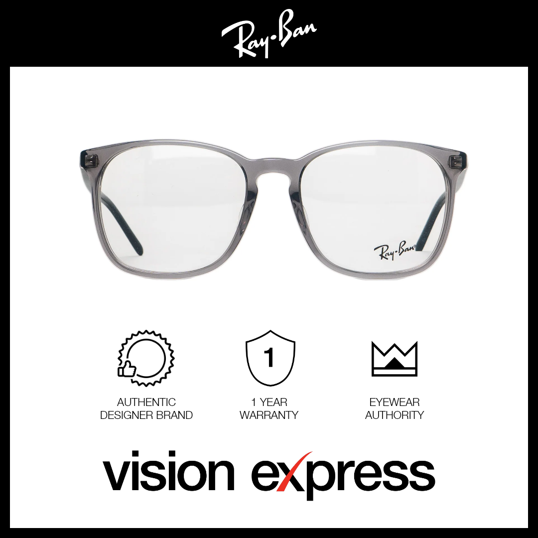 Ray-Ban Unisex Grey Acetate Square Eyeglasses RB5387F814054 - Vision Express Optical Philippines