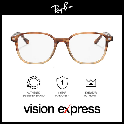 Ray-Ban Unisex Brown Plastic Square Eyeglasses RB5393F/8108_53 - Vision Express Optical Philippines