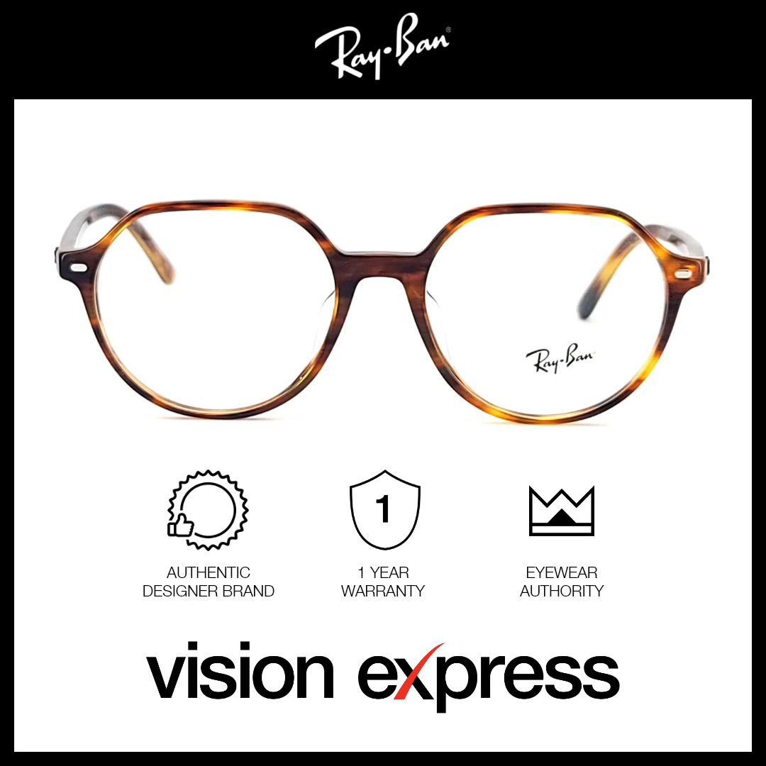 Ray-Ban Unisex Brown Plastic Irregular Eyeglasses RB5395F/2144_53 - Vision Express Optical Philippines