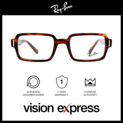 Ray-Ban Unisex Red Plastic Rectangle Eyeglasses RB5473/2144_52 - Vision Express Optical Philippines