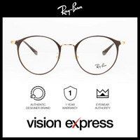 Ray-Ban Unisex Brown Metal Round Eyeglasses RB6378F/2905_51 - Vision Express Optical Philippines
