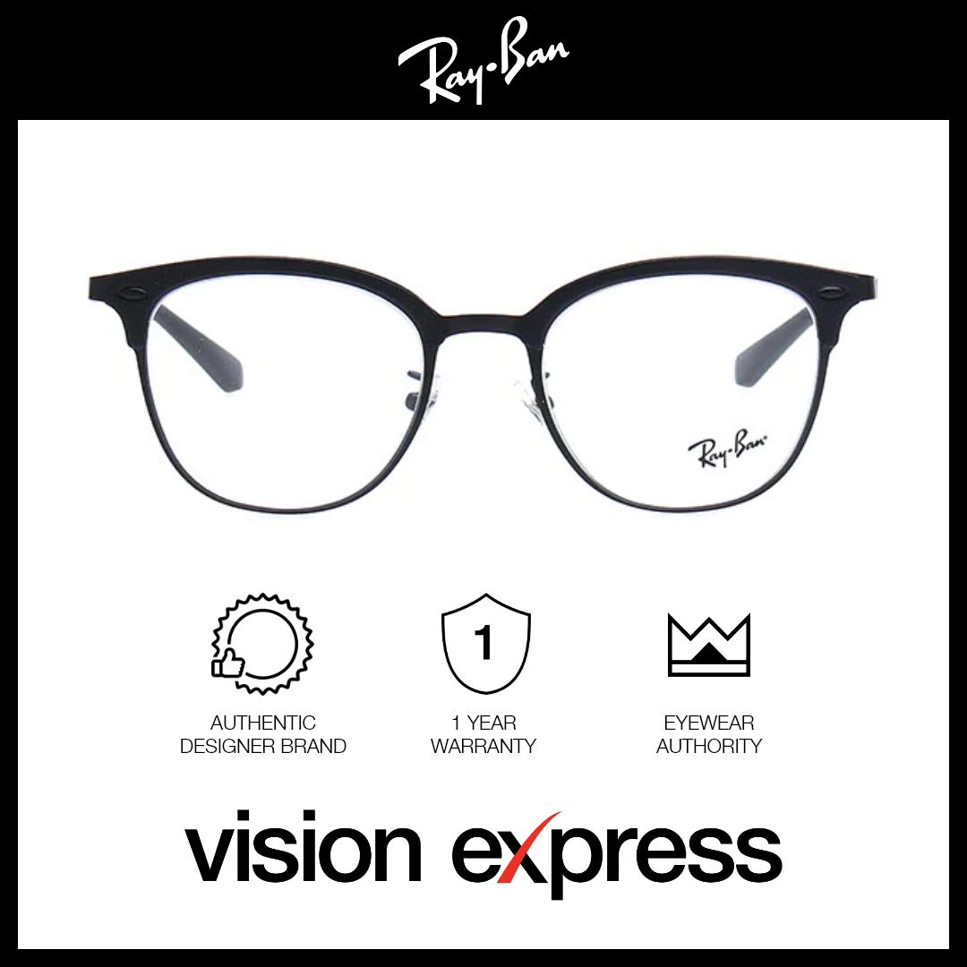 Ray-Ban Unisex Black Metal Square Eyeglasses RB6383D/2894 - Vision Express Optical Philippines