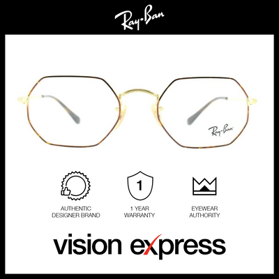 Ray-Ban Unisex Tortoise Metal Irregular Eyeglasses RB6456/2945_53 - Vision Express Optical Philippines