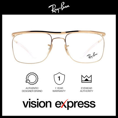 Ray-Ban Unisex Gold Metal Square Eyeglasses RB6519/2500_54 - Vision Express Optical Philippines