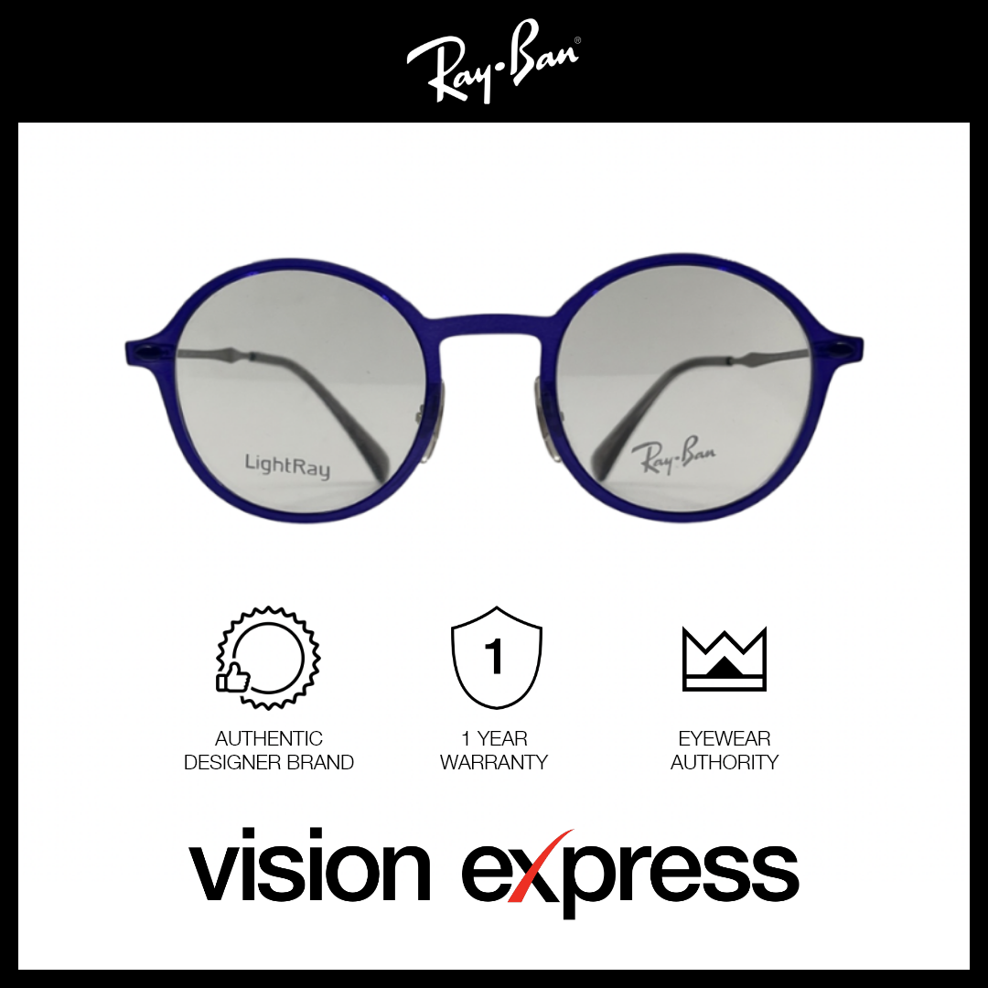 Ray-Ban Unisex Blue Plastic Round Eyeglasses RB7087/5636_46 - Vision Express Optical Philippines