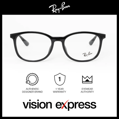 Ray-Ban Unisex Black Plastic Square Eyeglasses RB7093D/2000_54 - Vision Express Optical Philippines
