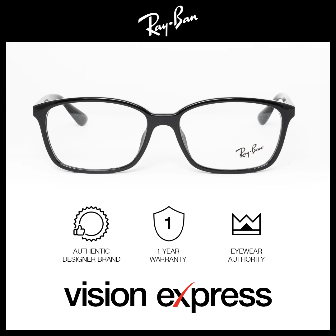 Ray-Ban Unisex Black Plastic Square Eyeglasses RB7094D200055 - Vision Express Optical Philippines
