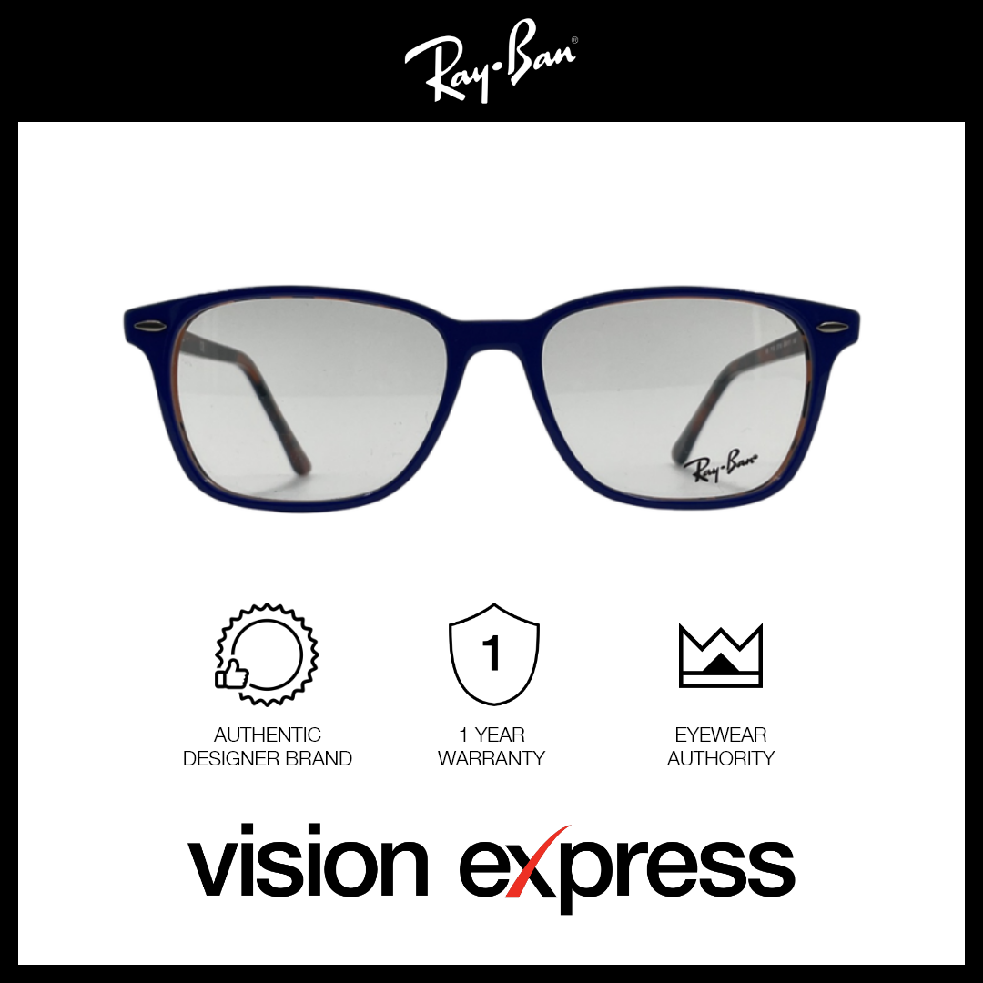 Ray-Ban Unisex Blue Plastic Square Eyeglasses RB7119/5716_55 - Vision Express Optical Philippines