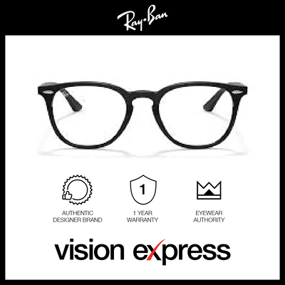 Ray-Ban Unisex Black Plastic Irregular Eyeglasses RB7159F/2000_52 - Vision Express Optical Philippines