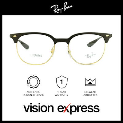 Ray-Ban Unisex Brown Plastic Square Eyeglasses RB7186/8063_51 - Vision Express Optical Philippines