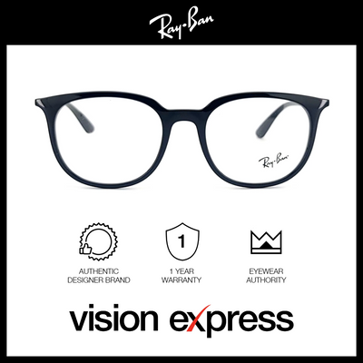 Ray-Ban Unisex Black Plastic Square Eyeglasses RB7190/2000_53 - Vision Express Optical Philippines