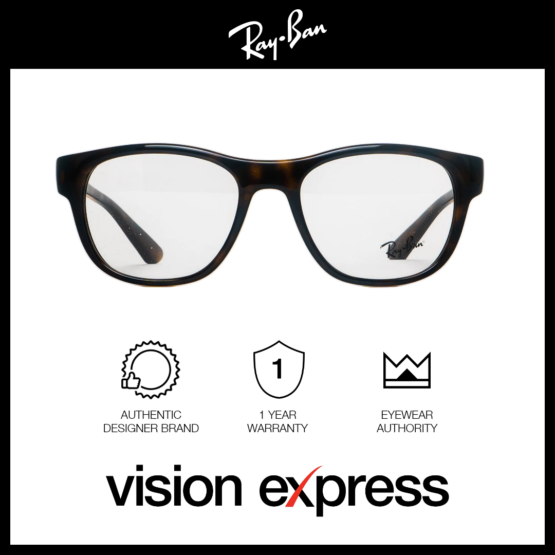 Ray-Ban Unisex Brown Plastic Square Eyeglasses RB7191201253 - Vision Express Optical Philippines