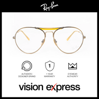 Ray-Ban Unisex Gold Titanium Aviator Eyeglasses RB8063V122255 - Vision Express Optical Philippines