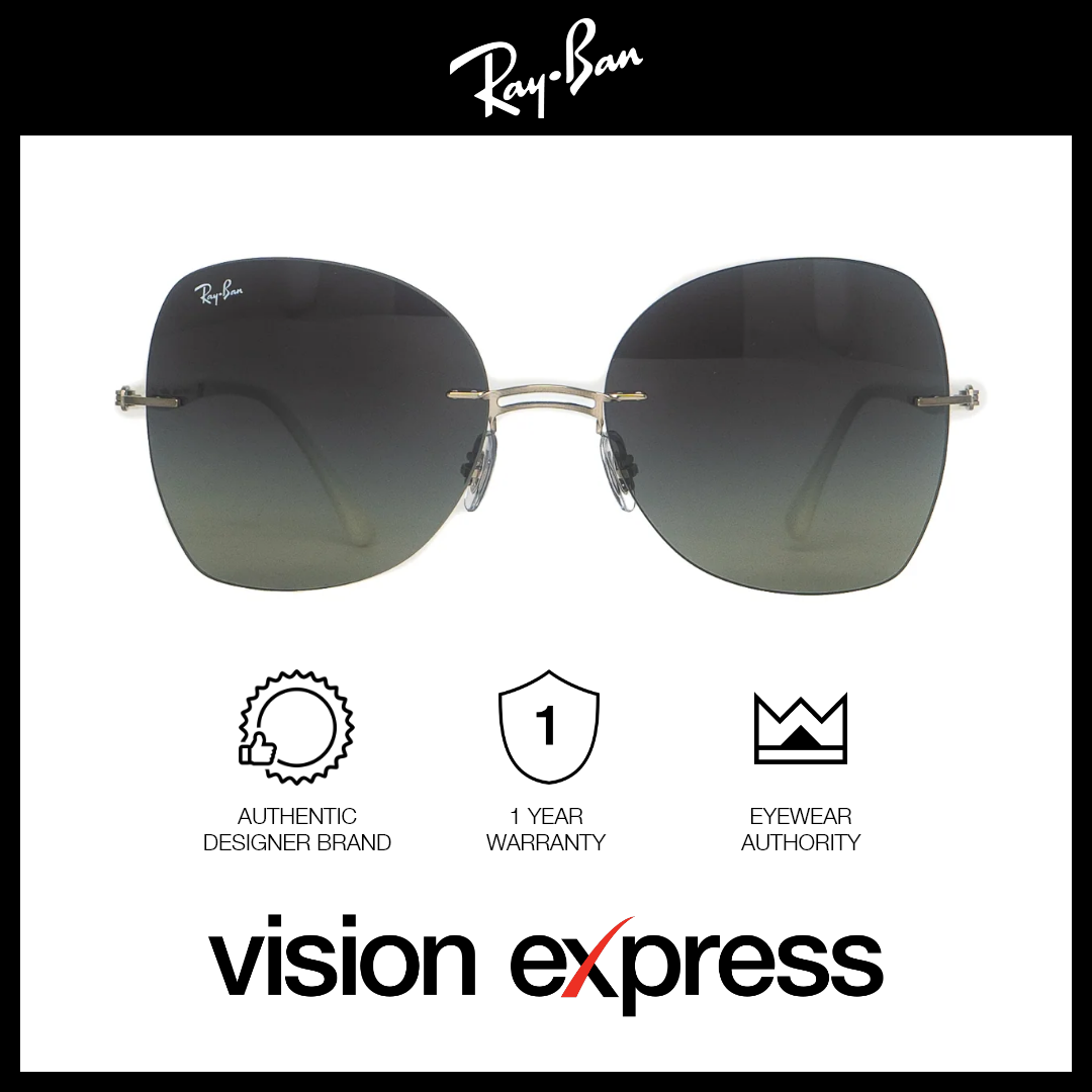 Ray-Ban Women's Grey Metal Irregular Sunglasses RB8066/003/11 - Vision Express Optical Philippines