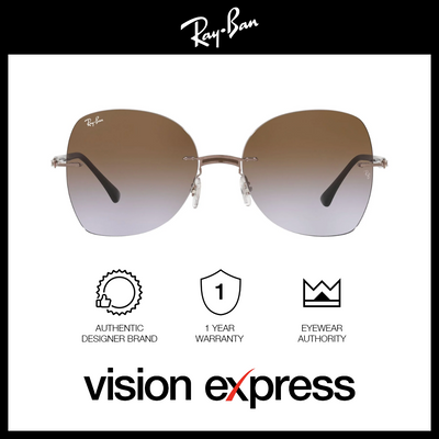 Ray-Ban Women's Brown Metal Irregular Sunglasses RB8066/155/68 - Vision Express Optical Philippines