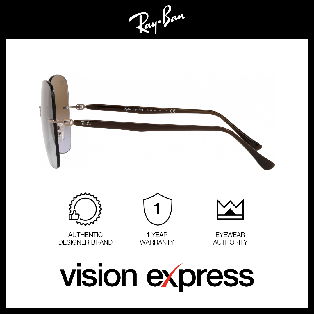 Ray-Ban Women's Brown Metal Irregular Sunglasses RB8066/155/68 - Vision Express Optical Philippines