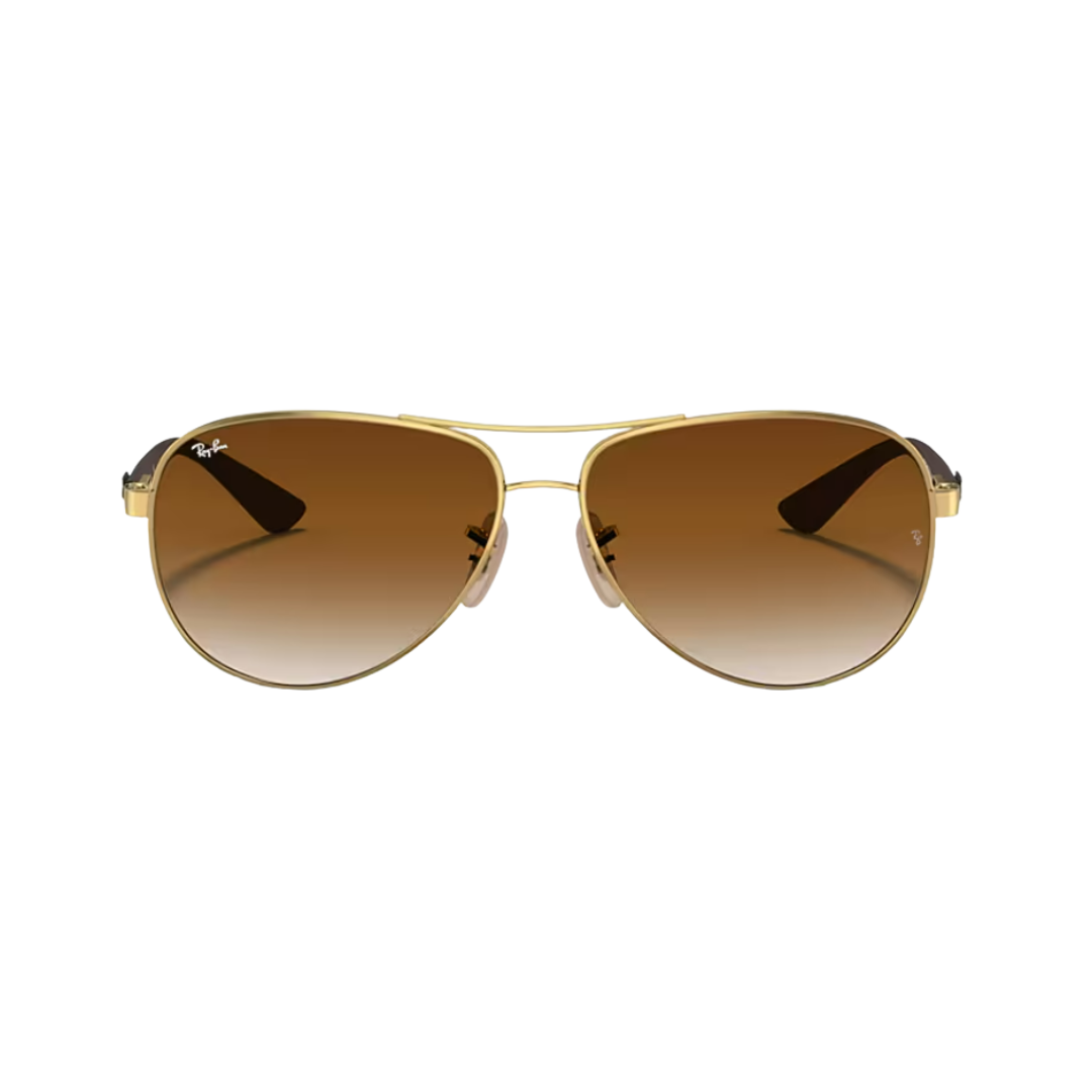 Ray-Ban Unisex Gold Carbon Fiber Aviator Sunglasses RB8313/001/51