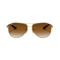 Ray-Ban Unisex Gold Carbon Fiber Aviator Sunglasses RB8313/001/51
