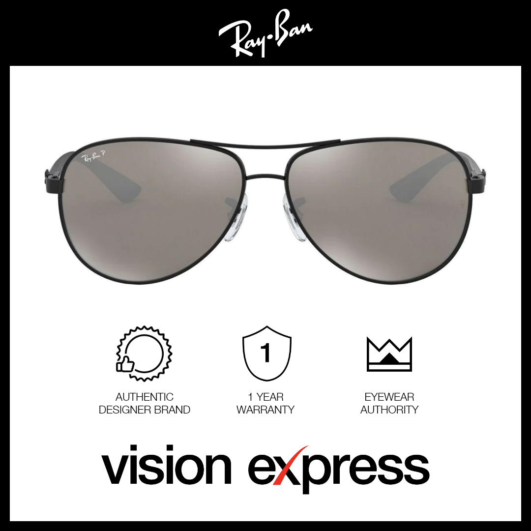 Ray-Ban Unisex Black Carbon Fiber Aviator Sunglasses RB8313/002/K7 - Vision Express Optical Philippines