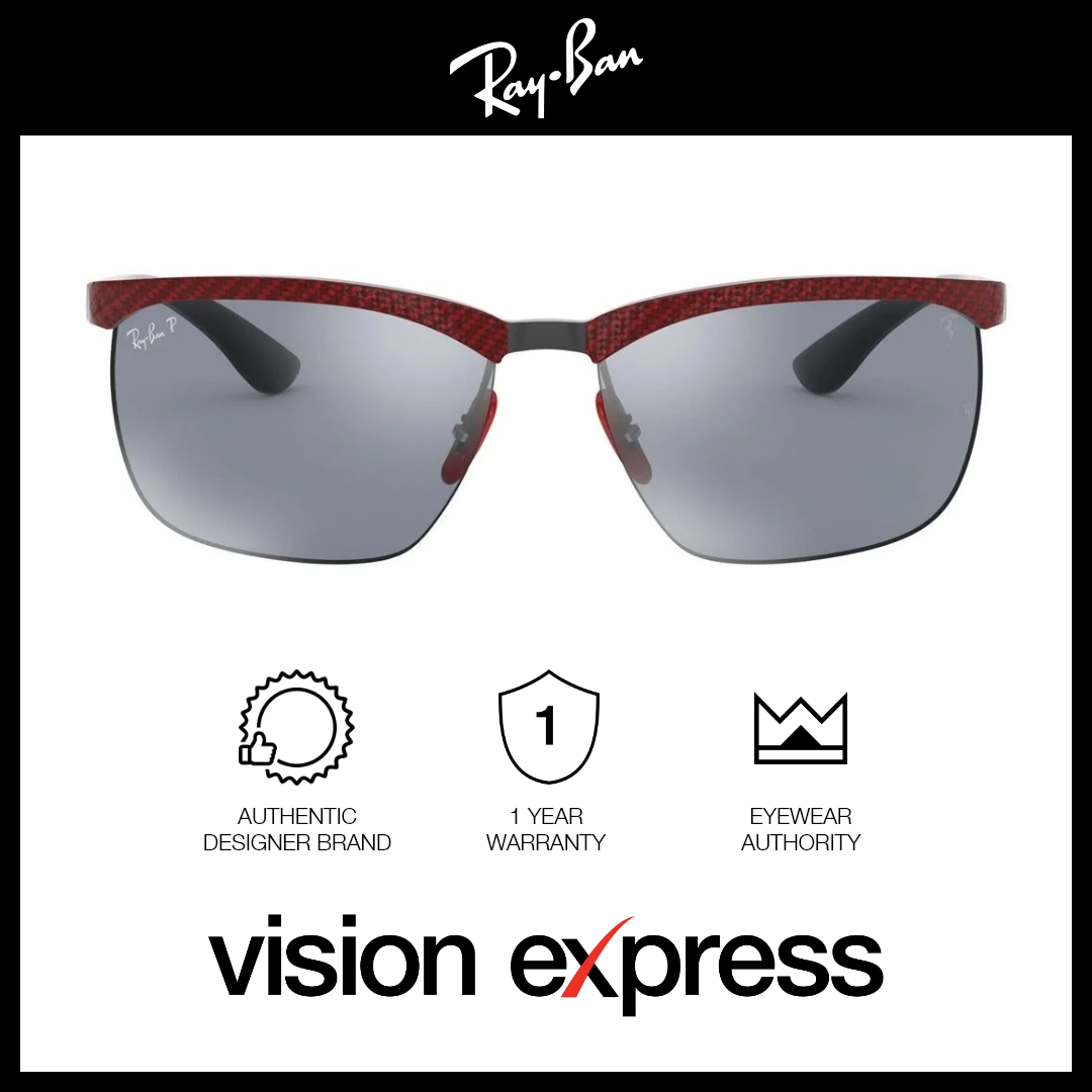 Ray-Ban Unisex Red Metal Rectangle Sunglasses RB8324M/F053/9Y - Vision Express Optical Philippines